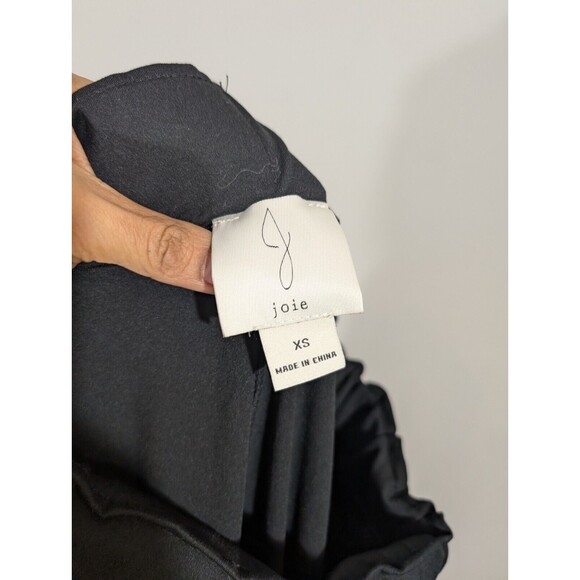 Joie Sweatpants Women Sz XS Black Mid Rise Lounge Elastic Waist Joggers Pants - Picture 6 of 8